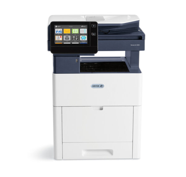 The Xerox VersaLink C605V-XL, a multifunctional printer with a large colour touch screen and advanced capabilities offered by Xerox D&O Partners.