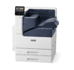 Xerox VersaLink C7000 colour printer with integrated finishing module on top, illustrating a modern and efficient printing solution offered by Xerox D&O Partners.