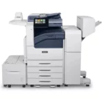 Xerox VersaLink C7100 multifunction colour printer with high-capacity paper feed and finishing module, illustrating a complete printing solution for modern business needs, offered by Xerox D&O Partners.