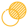 Icône stylisée représentant un objectif dont le cache est retiré, symbolisant la transparence et la continuité dans la communication offerte par D&O Partners.