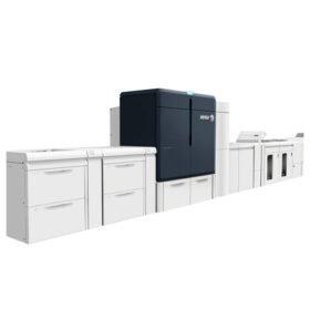Xerox Production Press 450, a high quality production press for large print runs, shown in a professional printing environment, ideal for large print jobs and complex projects.