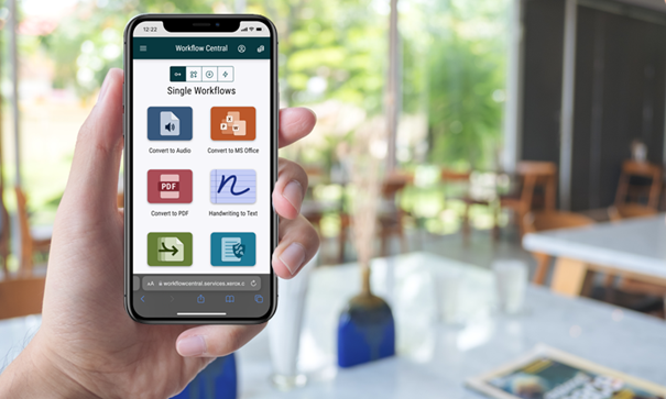 Xerox Workflow Central Smartphone