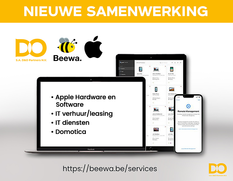 Samenwerking Beewa Apple Xerox Belgie