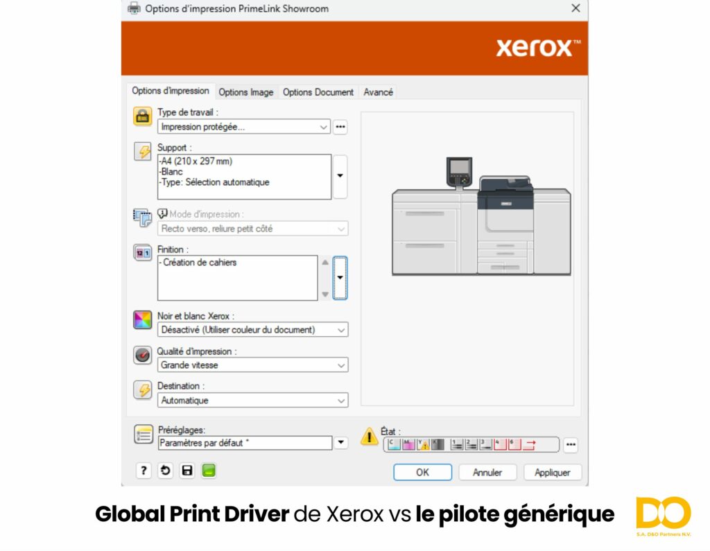 Global Print Driver Xerox Belgique