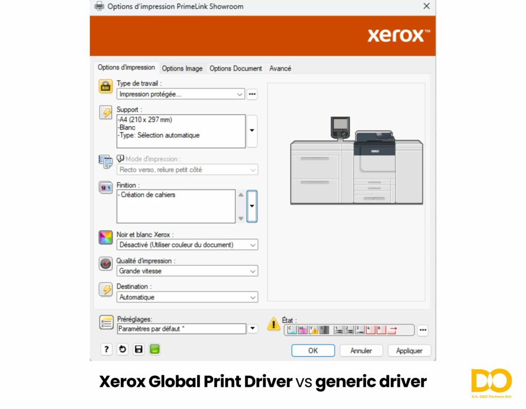 Global Print Driver Xerox Belgium